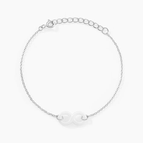 Bracelet Alicia Argent Blanc C&eacute;ramique - Bracelets fantaisie Femme | Marc Orian