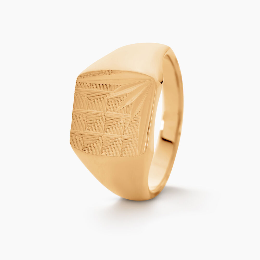 Chevalière Rafael Plaqué Or Jaune - Chevalières Homme | Marc Orian