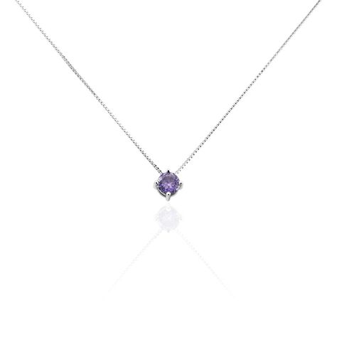Collier Rio Santa Teresa Argent Blanc Oxyde De Zirconium Violet - Colliers Femme | Marc Orian