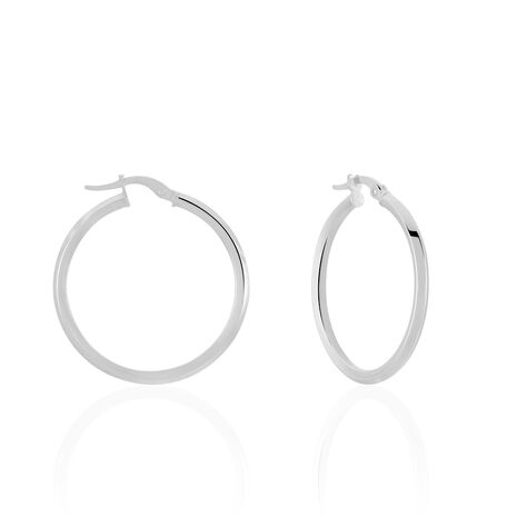 Créoles Ilana Or Blanc - Créoles Femme | Marc Orian