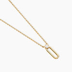 Collier Ellin Plaque Or Jaune Oxyde De Zirconium - Colliers avec pierres Femme | Marc Orian