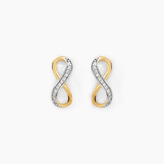 Boucles D'oreilles Puces Chacha Or Jaune Diamant - Clous d'oreilles Femme | Marc Orian