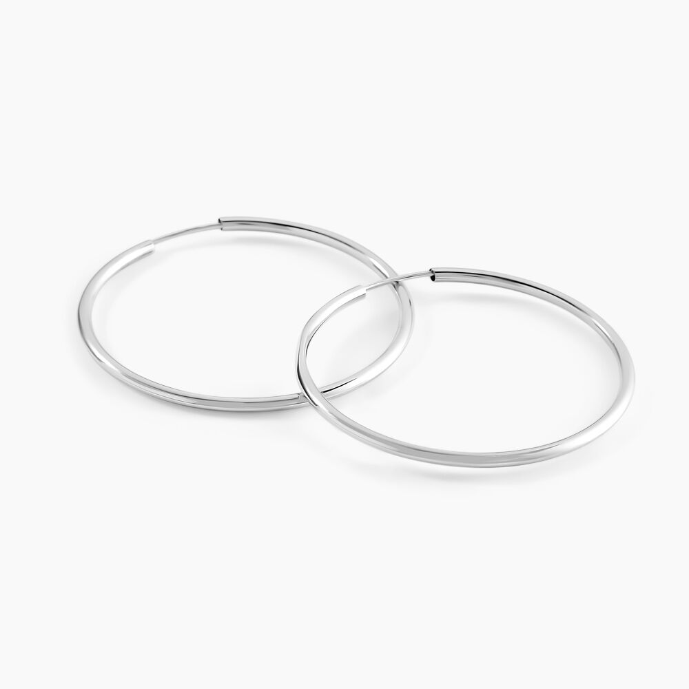 Créoles Valencina Or Blanc - Créoles Femme | Marc Orian