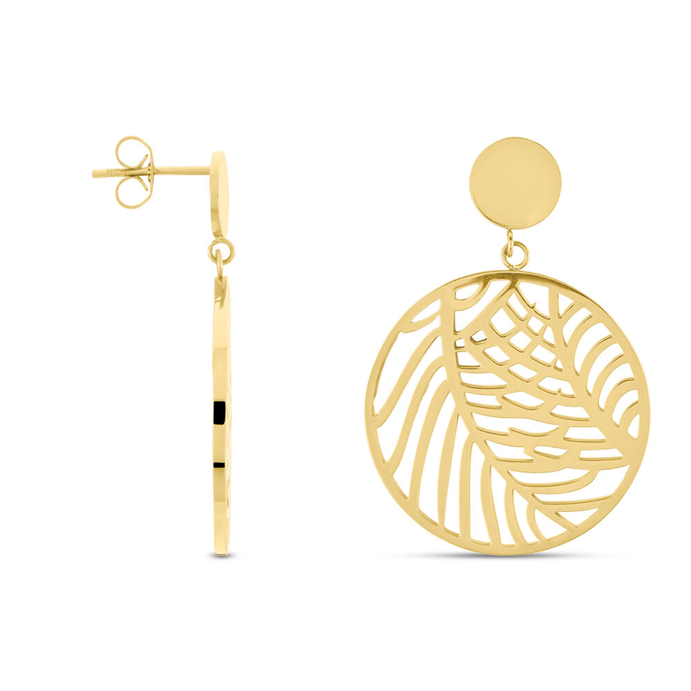 Boucles D'oreilles Pendantes Acier Doré Jami - Pendantes Femme | Marc Orian