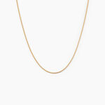 Cha&icirc;ne Ixia Maille Gourmette Diamantee Or Jaune - Chaines Femme | Marc Orian
