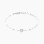 Bracelet Liz&eacute;a Argent Blanc - Bracelets fantaisie Femme | Marc Orian
