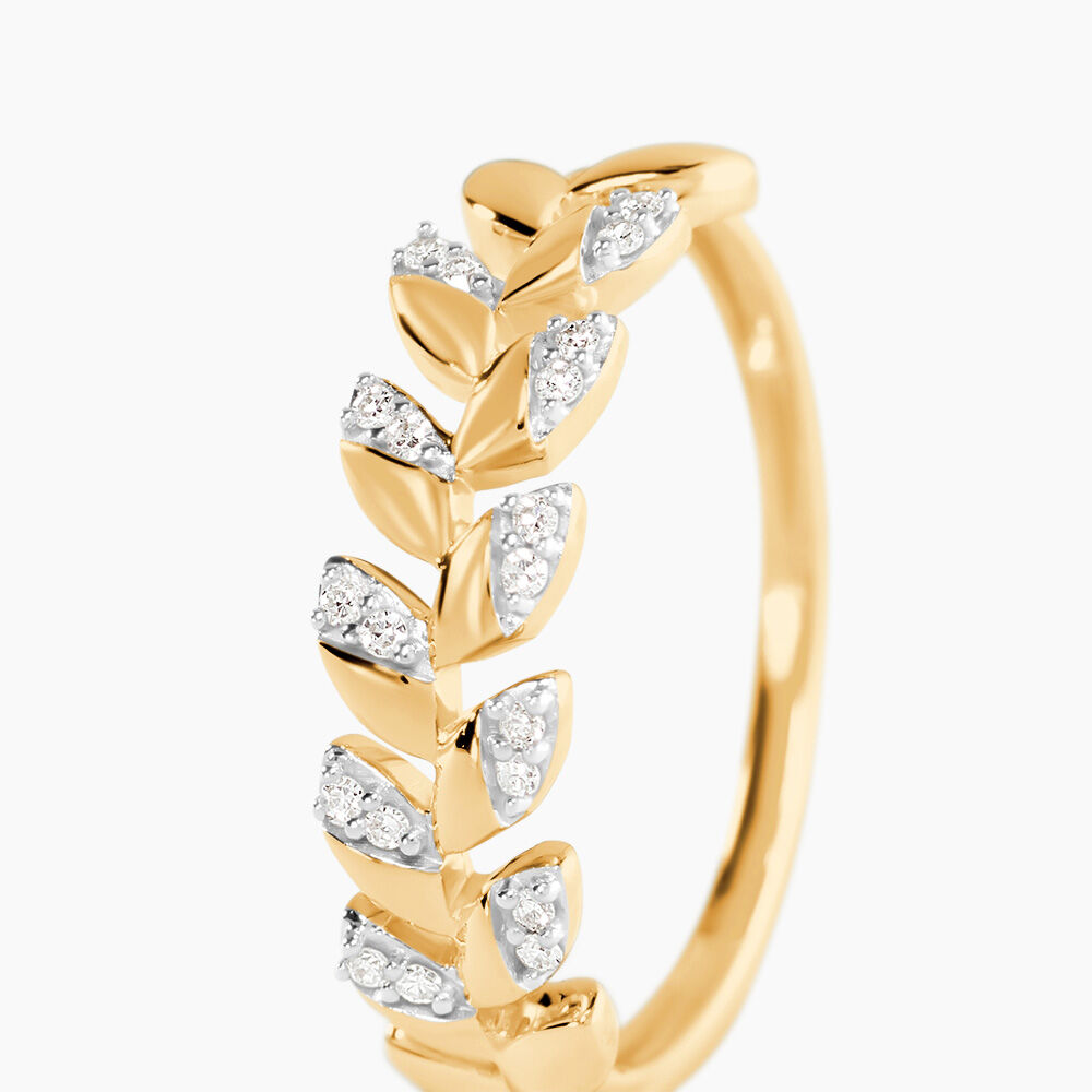 Bague Berinice Or Jaune Diamant - Parures de mariage Femme | Marc Orian