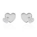 Boucles D'oreilles Puces Flamen Argent Blanc Oxyde De Zirconium - Puces Femme | Marc Orian