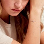 Bracelet Abelina Argent Blanc - Bracelets fantaisie Femme | Marc Orian