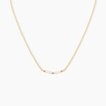 Collier Tova Argent Dor&eacute; A L'Or 750/1000 Perle De Culture - Colliers avec pierres  | Marc Orian