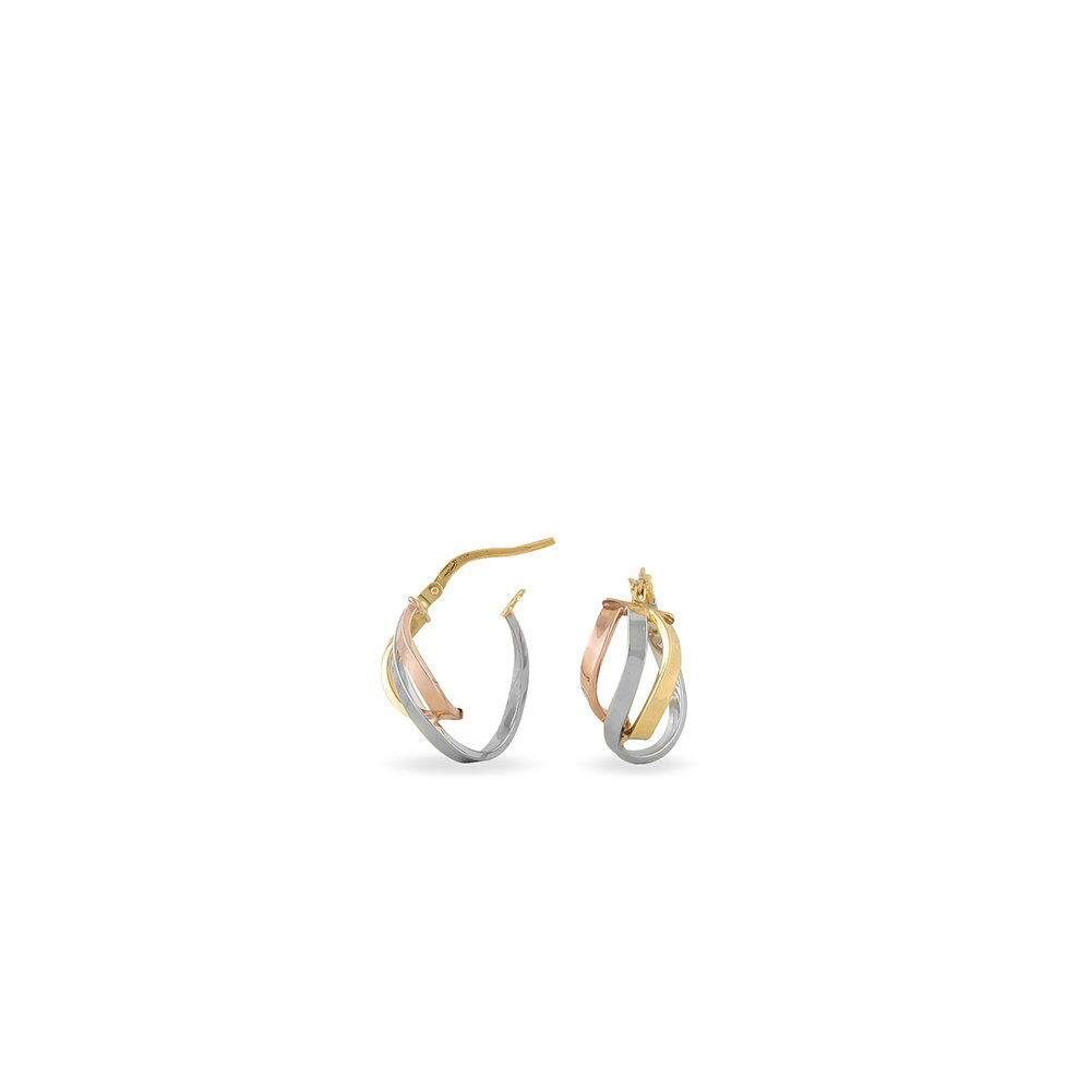 Créoles Horus Or Tricolore - Créoles Femme | Marc Orian