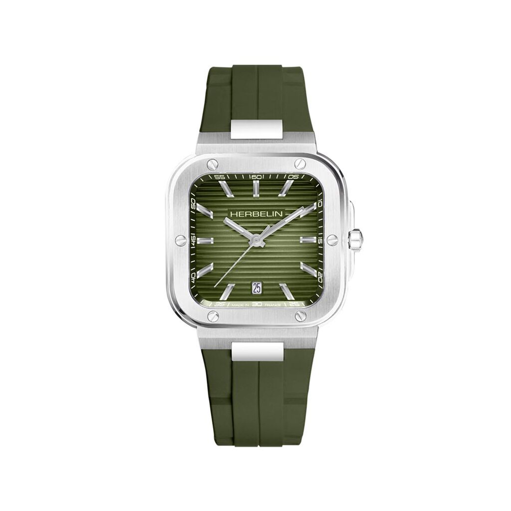 Montre Herbelin Cap Camarat Square Kaki - Montres étanches Homme | Marc Orian