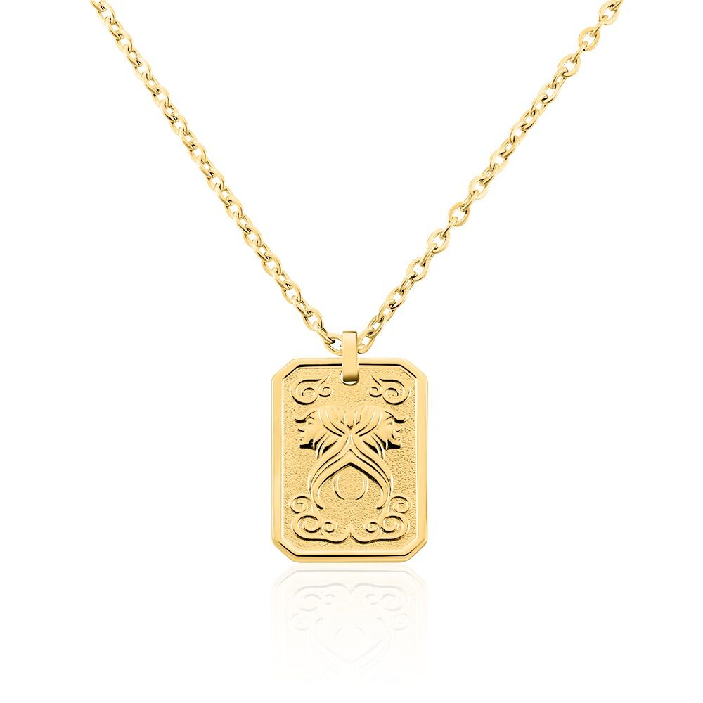 Collier Phebus Him Acier Jaune - Colliers fantaisie Homme | Marc Orian