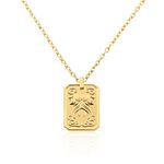 Collier Phebus Him Acier Jaune - Colliers fantaisie Homme | Marc Orian