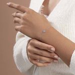 Bracelet Auxana Argent Blanc Oxyde De Zirconium - Bracelets fantaisie Femme | Marc Orian