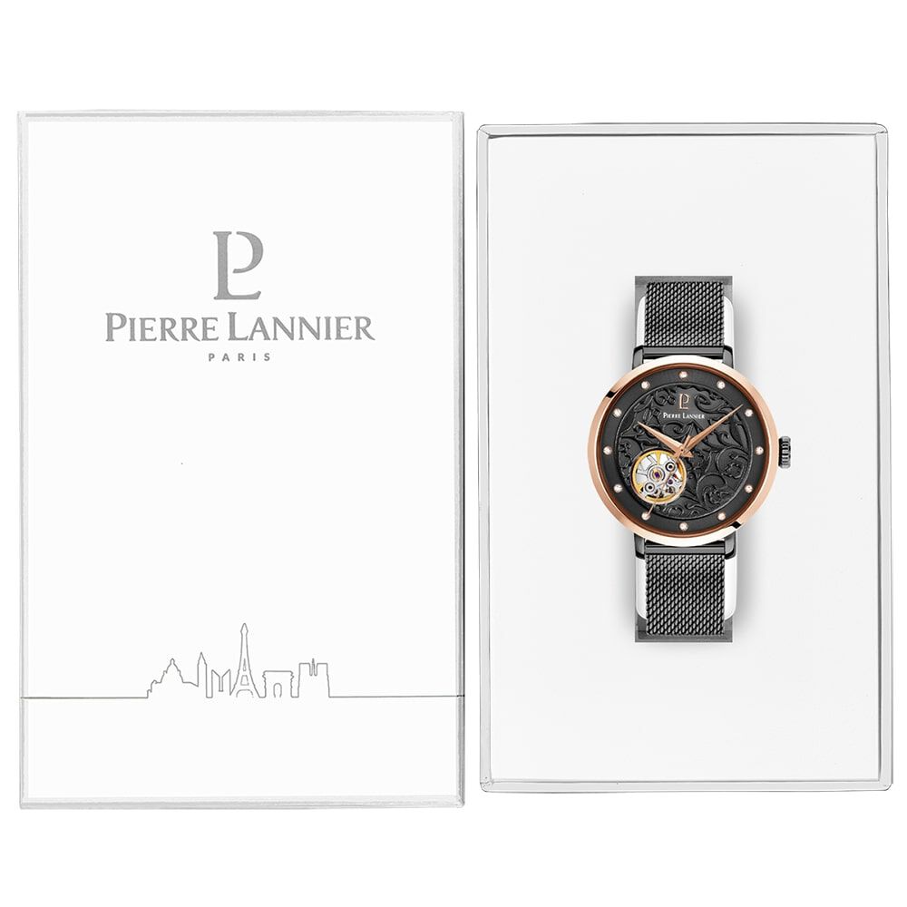Montre Pierre Lannier Eolia Noir - Montres automatiques Femme | Marc Orian