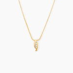 Collier Trilogie Or Jaune Diamant - Colliers avec pierres Femme | Marc Orian