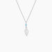 Collier Angelika Argent Blanc Pierre De Synthese - Colliers avec pierres Femme | Marc Orian