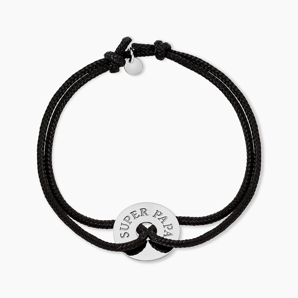 Bracelet Raphael Argent Blanc - Bracelets cordons Homme | Marc Orian
