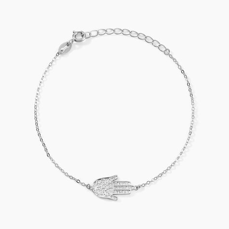 Bracelet Loiza Argent Blanc - Bracelets fantaisie Femme | Marc Orian