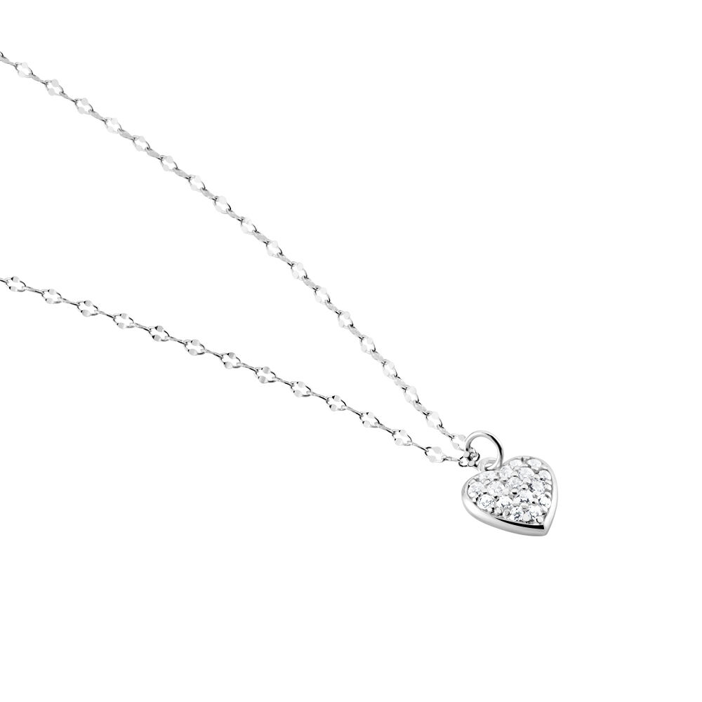 Collier Idan Argent Blanc Oxyde De Zirconium - Colliers avec pierres Femme | Marc Orian