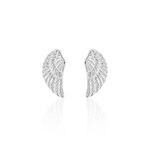 Boucles D'oreilles Puces Keily Argent Blanc - Puces Femme | Marc Orian