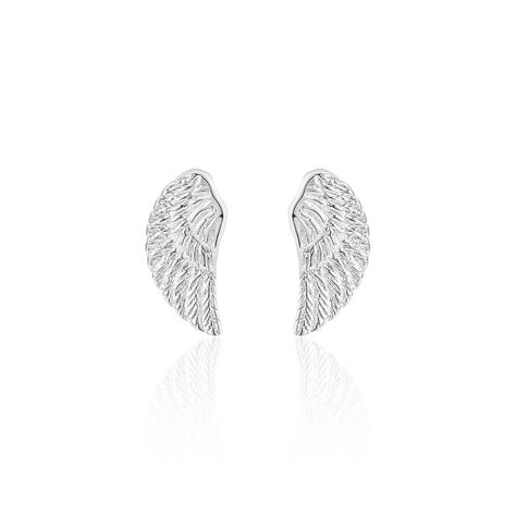 Boucles D'oreilles Puces Keily Argent Blanc - Puces Femme | Marc Orian