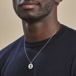 Pendentif Elio X Argent Blanc - Bijoux fantaisie Famille | Marc Orian