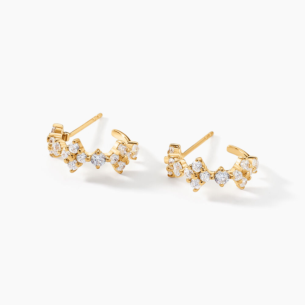 Créoles Majestueuse Or Jaune Oxyde De Zirconium - Créoles Femme | Marc Orian