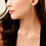 Boucles D'Oreilles Pendantes Thurayya Or Jaune Am&eacute;thyste Oxyde De Zirconium - Pendantes Femme | Marc Orian