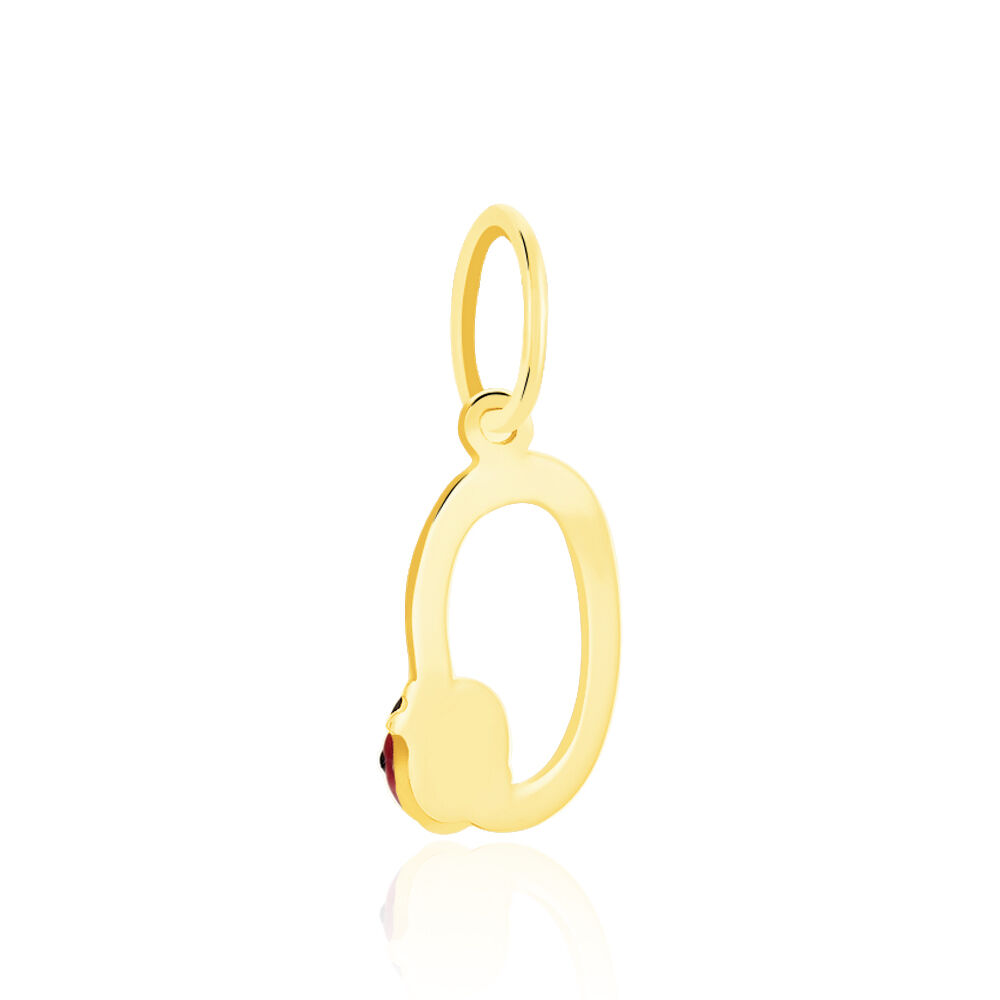 Pendentif Helidie Coccinelle Lettre Or Jaune - Pendentifs Enfant | Marc Orian