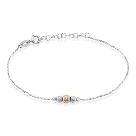 Bracelet Argent Blanc Bicolore Lemnos - Bracelets chaînes Femme | Marc Orian