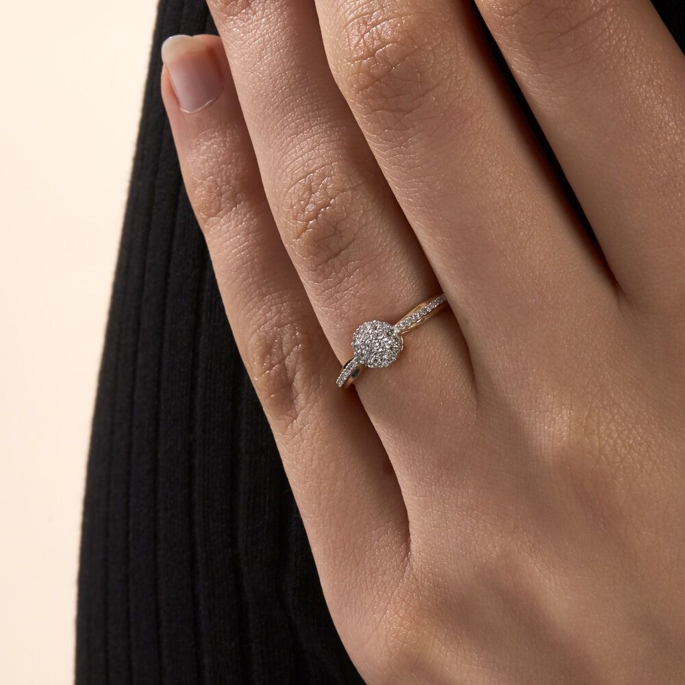 Bague Veranina Or Jaune Diamant - Bagues pierres précieuses Femme | Marc Orian