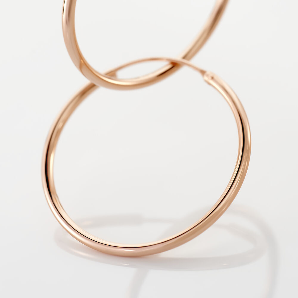 Créoles Argent Rose Olympia - Créoles Femme | Marc Orian