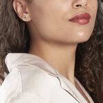 Boucles D'oreilles Puces Potentille Or Jaune Saphir - Boucles d'oreilles mariage Femme | Marc Orian