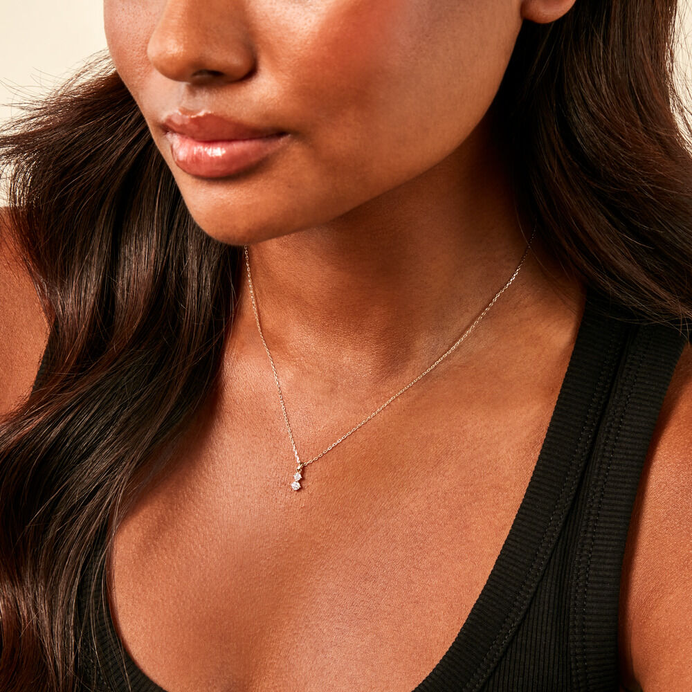 Collier Eugenio Or Jaune Diamant Synthétique - Colliers avec pierres Femme | Marc Orian