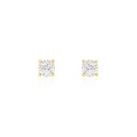 Boucles D'oreilles Puces One Or Jaune Diamants - Boucles d'oreilles mariage Femme | Marc Orian