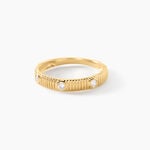 Bague Teofila Argent Dor&eacute; A L'Or 750/1000 Oxyde De Zirconium - Bagues avec pierre Femme | Marc Orian