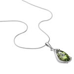 Collier Argent Blanc Elga Ambre - Colliers avec pierres Femme | Marc Orian