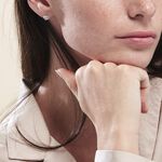 Boucles D'oreilles Puces Or Blanc Katherina Oxyde De Zirconium - Puces Femme | Marc Orian