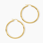 Creoles Mitya Acier Ip Dor&eacute; - Cr&eacute;oles Femme | Marc Orian