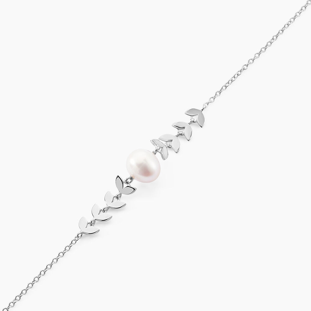 Bracelet Giacobbe Argent Blanc Perle De Culture -  Femme | Marc Orian