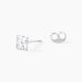 Boucles D'oreilles Puces Eve Argent Blanc Oxyde De Zirconium - Puces Femme | Marc Orian