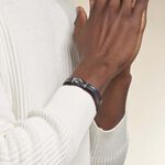 Bracelet Acier Blanc Achil - Bracelets cuir Homme | Marc Orian