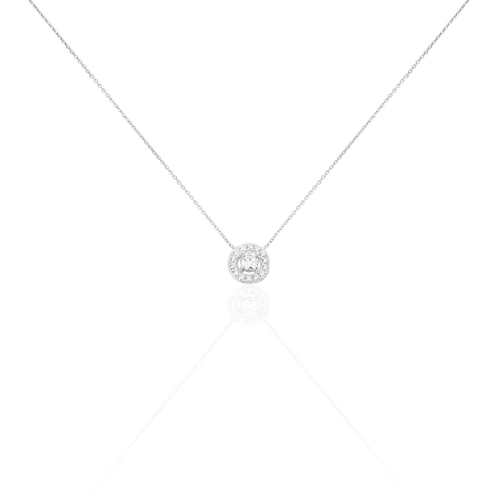 Collier Star Or Blanc Oxyde De Zirconium - Colliers avec pierres Femme | Marc Orian