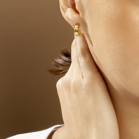 Créoles Casilda Acier Jaune - Boucles d'oreilles Créoles Femme | Marc Orian