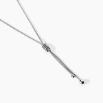 Collier Lassy Argent Blanc - Colliers fantaisie Femme | Marc Orian