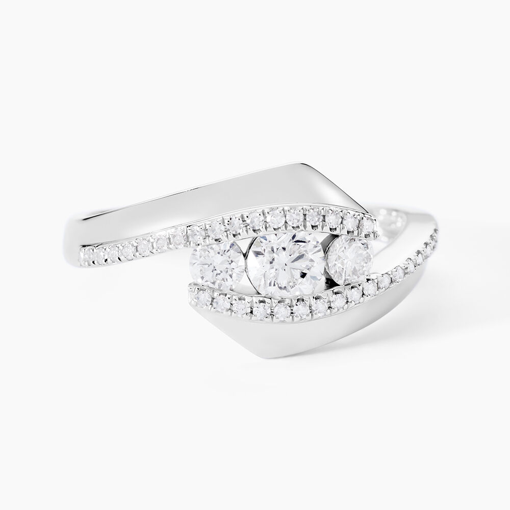 Bague Barbara Or Blanc Diamant - Parures de mariage Femme | Marc Orian