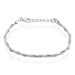 Bracelet Edlineae Argent Blanc - Bracelets chaînes Femme | Marc Orian