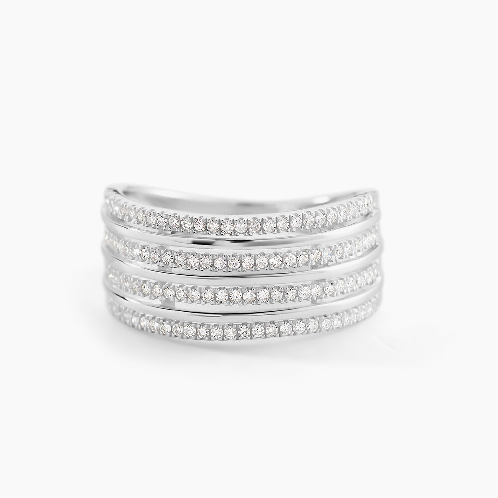 Bague Rayanna Or Blanc Diamant - Parures de mariage Femme | Marc Orian